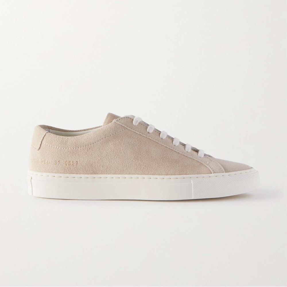 Common Projects Achilles Low Suede Nude